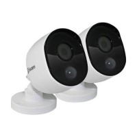 Swann 1080p Heat Sensing White Analogue Bullet Camera - 2 Pack
