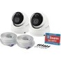 Swann 1080p HD Thermal & Heat Sensing Analogue Dome Camera White - 2 Pack