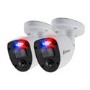 Box Opened Swann Enforcer 4K HD CCTV Analogue Bullet Camera with Spotlight - 2 Pack