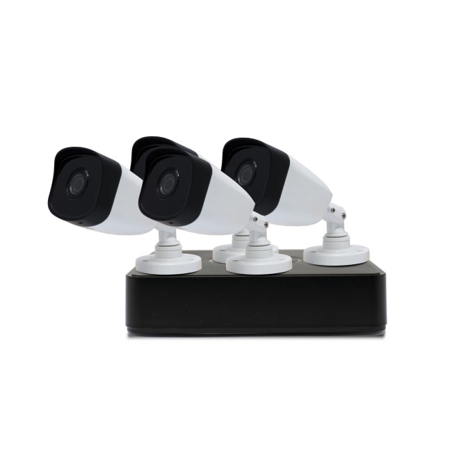 GRADE A1 - Hikvision HiWatch CCTV System - 4 Channel 1080p DVR with 4 x 1080p Cameras & 1TB HDD