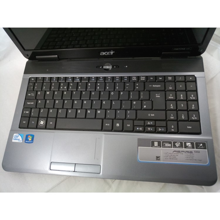 Refurbished Acer Aspire 5532 Celeron T3500 3GB 250GB Windows 10 15.6" Laptop