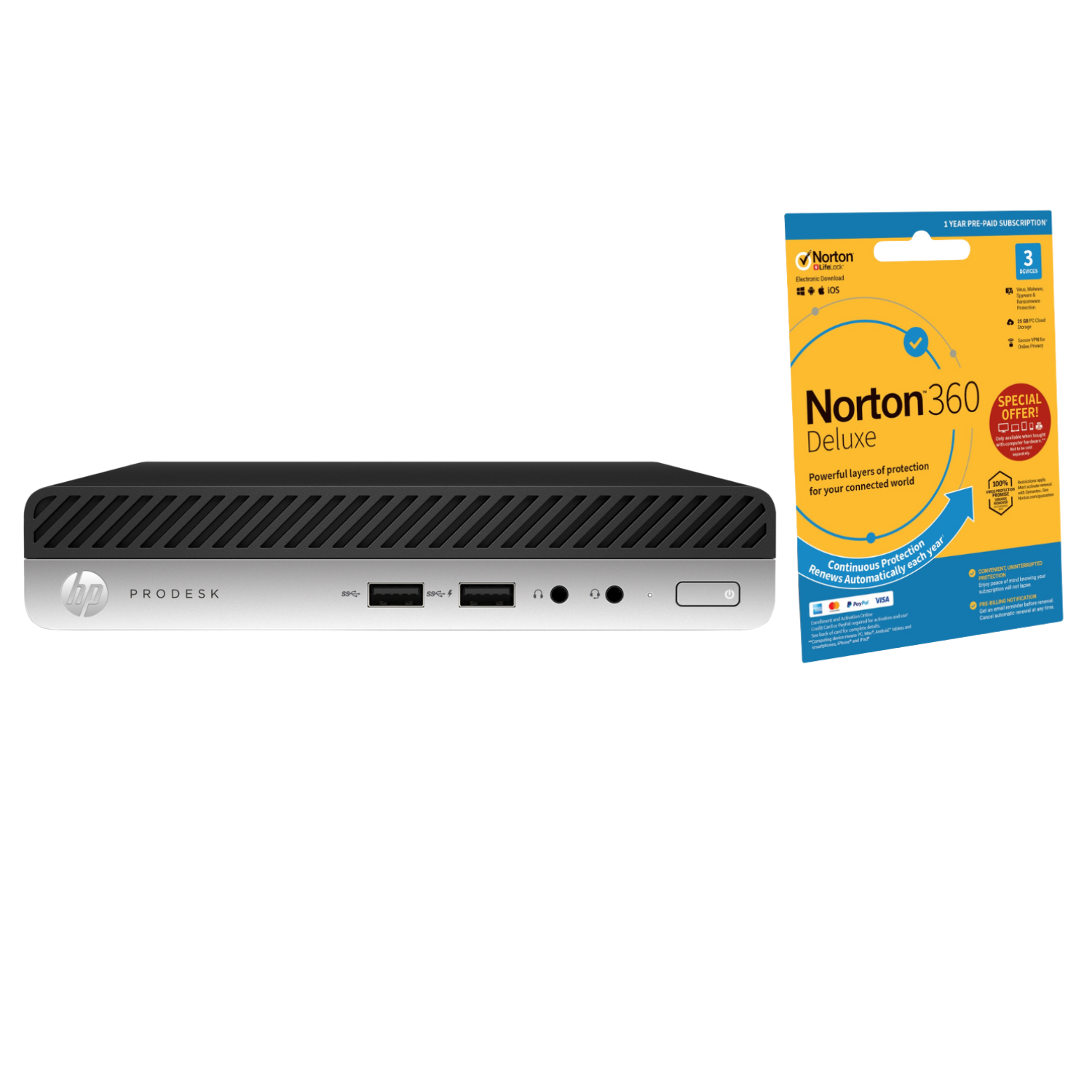 Refurbished HP ProDesk 400 G5 Intel Core i5 9th gen RAM 256GB SSD Windows 11 Pro Tiny Desktop PC