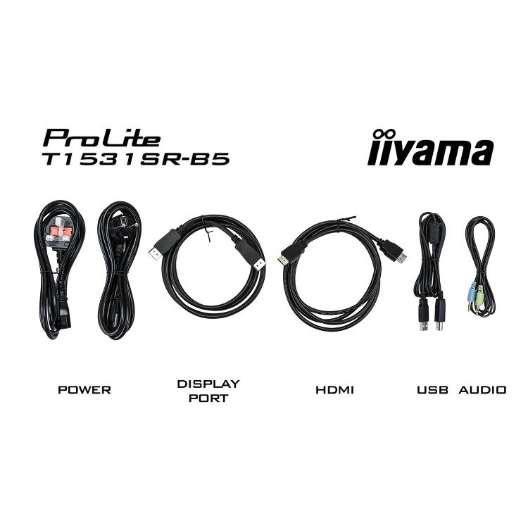 Iiyama ProLite T1531SR-B5 15" Black HDMI Touchscreen Monitor