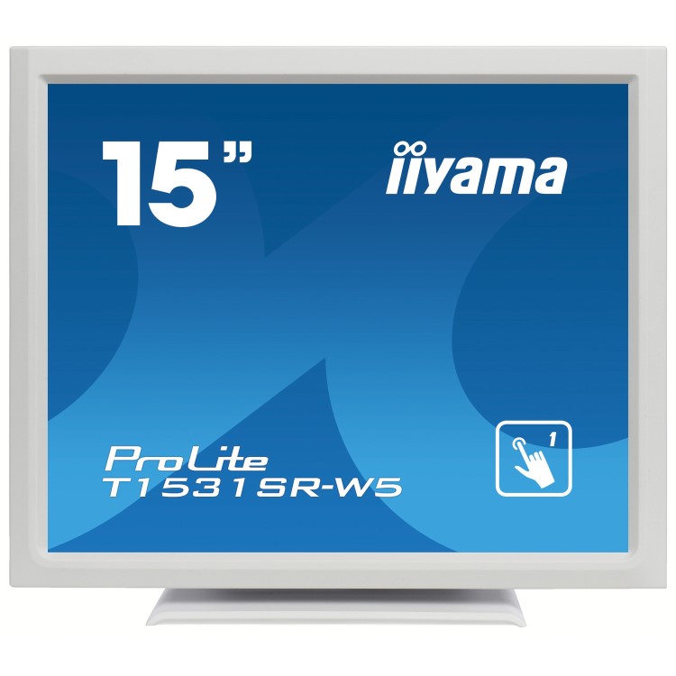 Iiyama ProLite T1531SR-W5 15" White HDMI Touchscreen Monitor