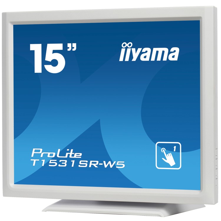 Iiyama ProLite T1531SR-W5 15" White HDMI Touchscreen Monitor