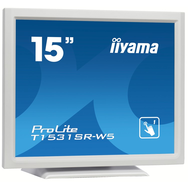 Iiyama ProLite T1531SR-W5 15" White HDMI Touchscreen Monitor