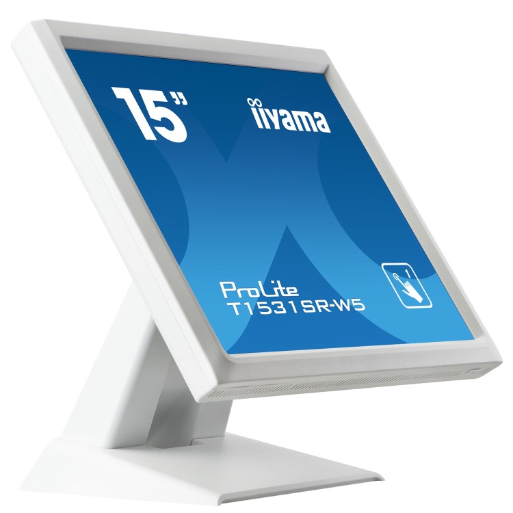 Iiyama ProLite T1531SR-W5 15" White HDMI Touchscreen Monitor