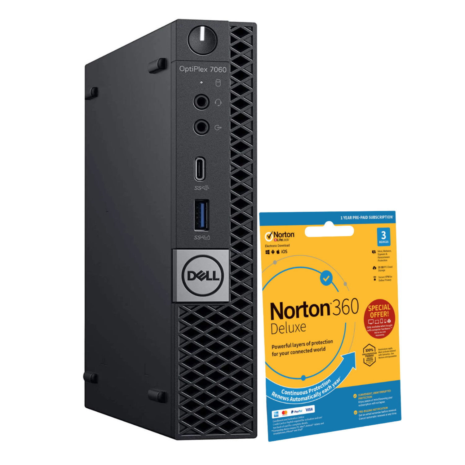 Refurbished OptiPlex 7060 Intel Core i5 8th gen RAM 256GB SSD Windows 11 Pro Micro Desktop PC