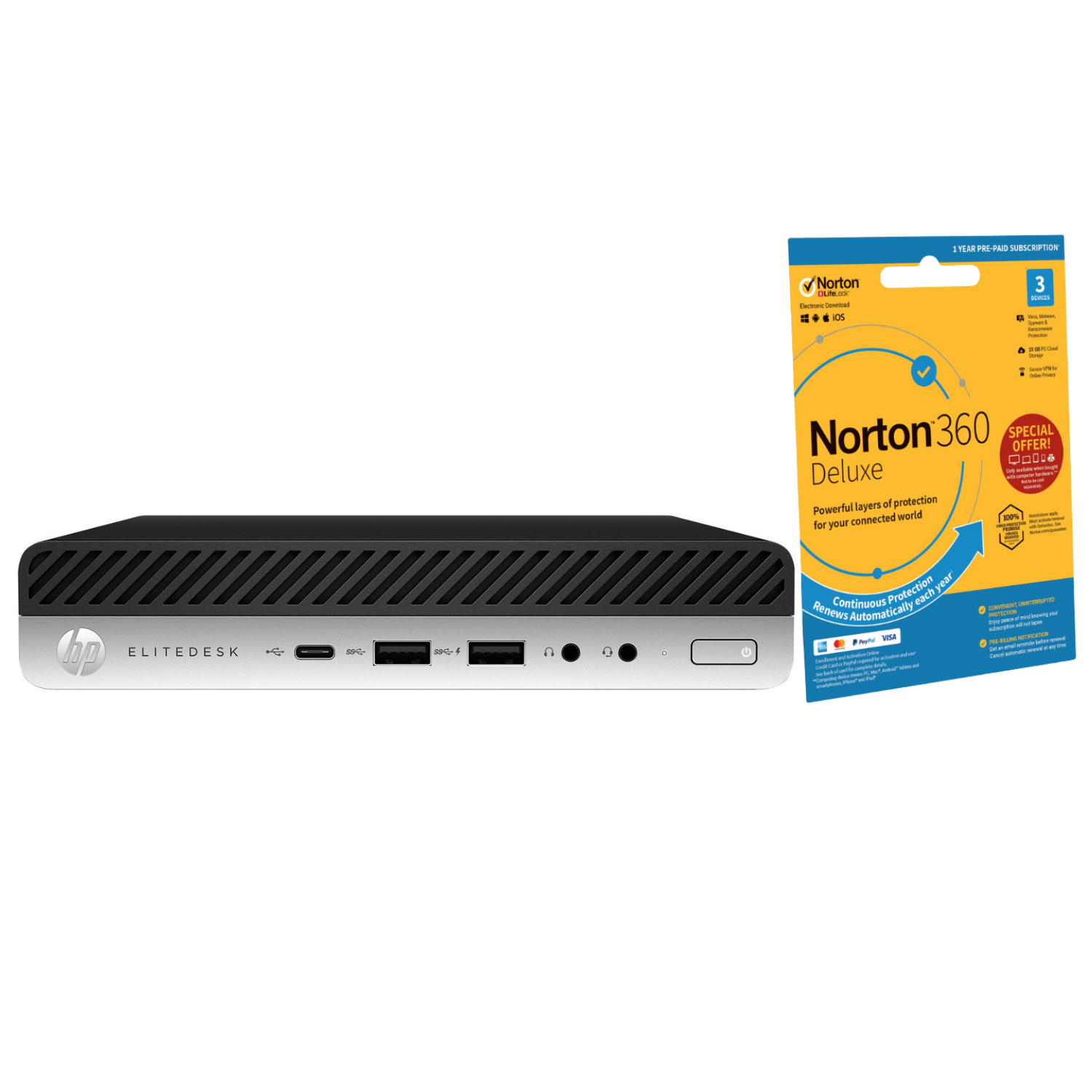 Refurbished HP EliteDesk 800 G5 Intel Core i5 9th gen RAM 256GB SSD Windows 11 Pro Mini Desktop PC
