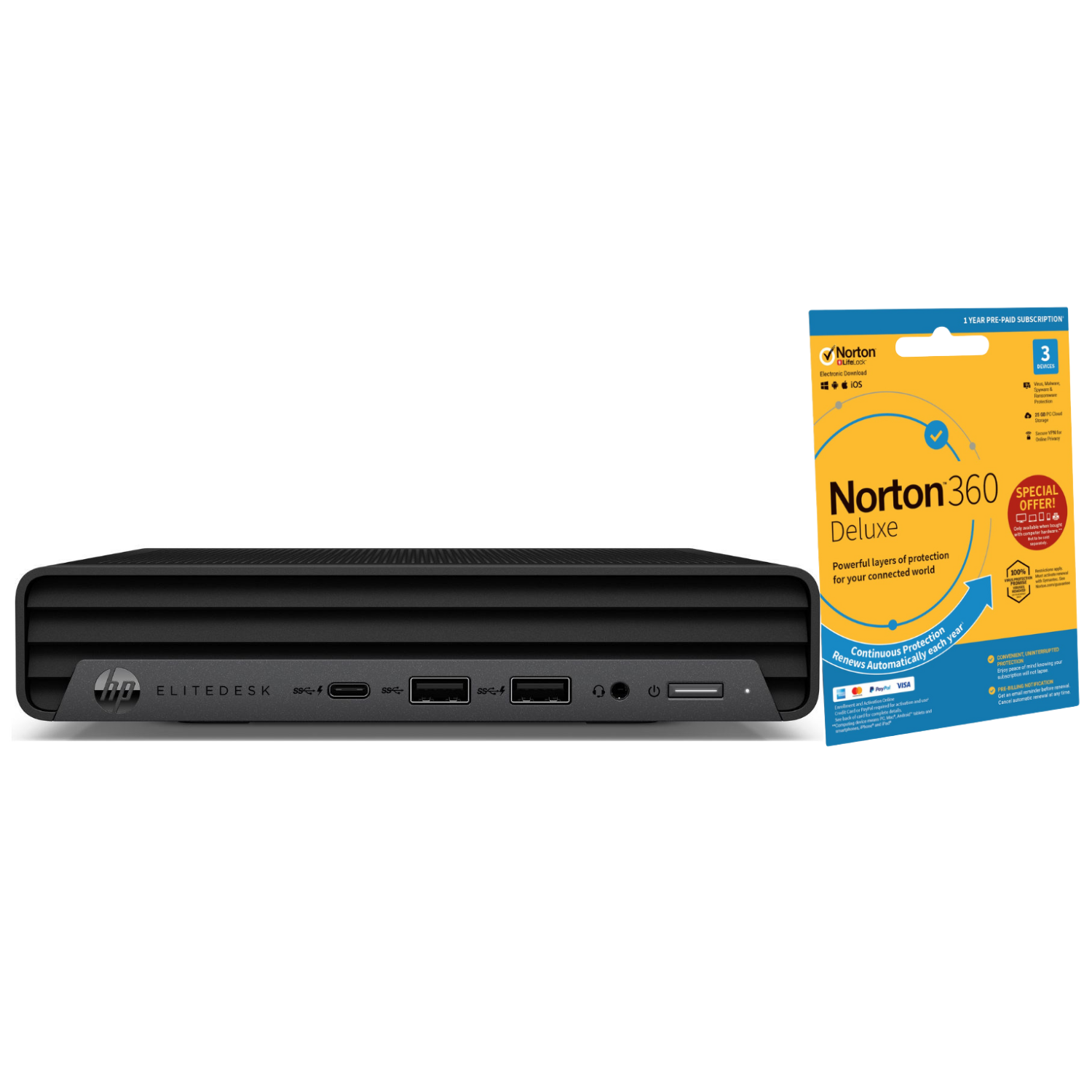 Refurbished HP EliteDesk 800 G6 Intel Core i5 10th gen RAM 256GB SSD Windows 11 Pro Mini Desktop PC
