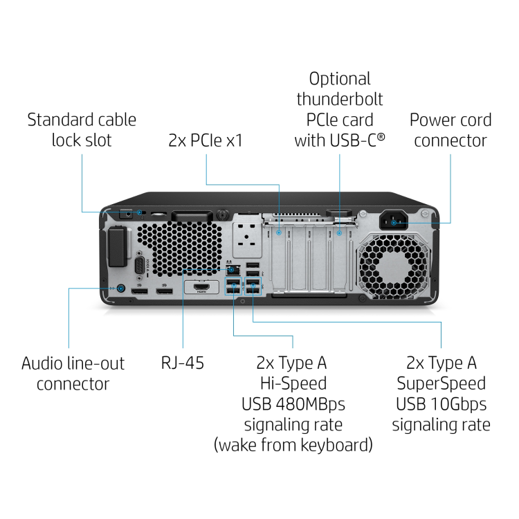 Refurbished HP EliteDesk 800 G6 Core i5 10th gen 16GB RAM 256GB SSD Windows 11 Pro Mini Desktop