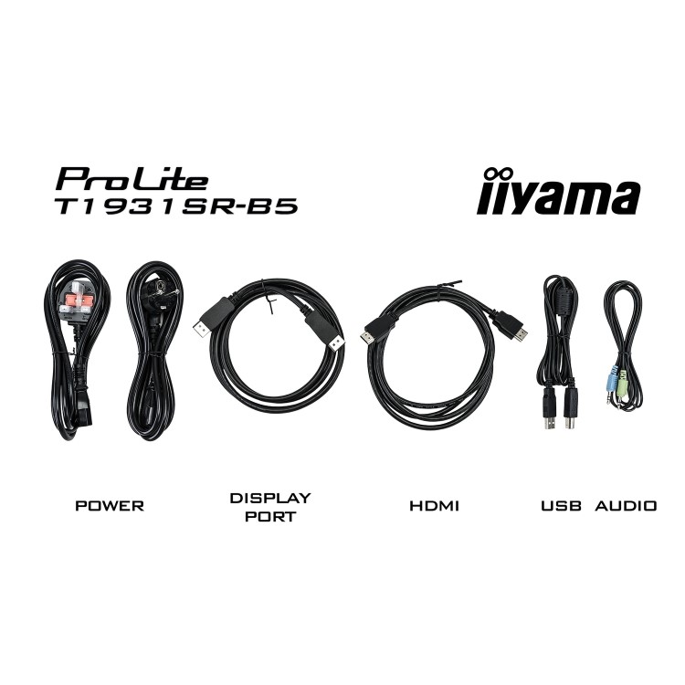 Iiyama ProLite T1931SR-B5 19" Black HDMI Touchsceen Monitor