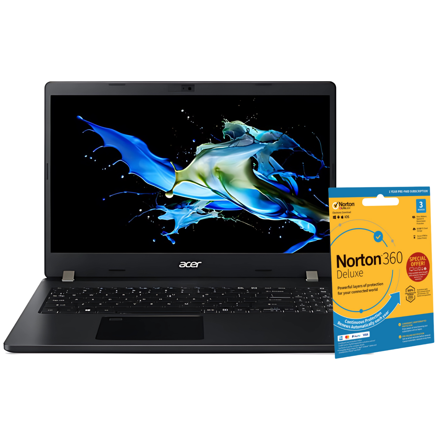 Refurbished Travelmate P215 52 Core i5 10th gen RAM 256GB SSD 15.6 Inch Windows 11 Pro Laptop