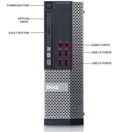 Refurbished Dell Optiplex 9010 Core i7-3770 8GB 256GB DVD Windows 10 Professional SFF Desktop