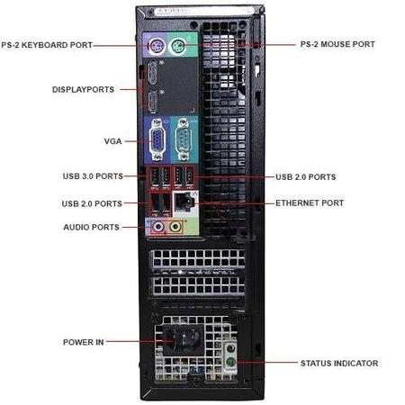 Refurbished Dell Optiplex 9010 Core i7-3770 8GB 256GB DVD Windows 10 Professional SFF Desktop