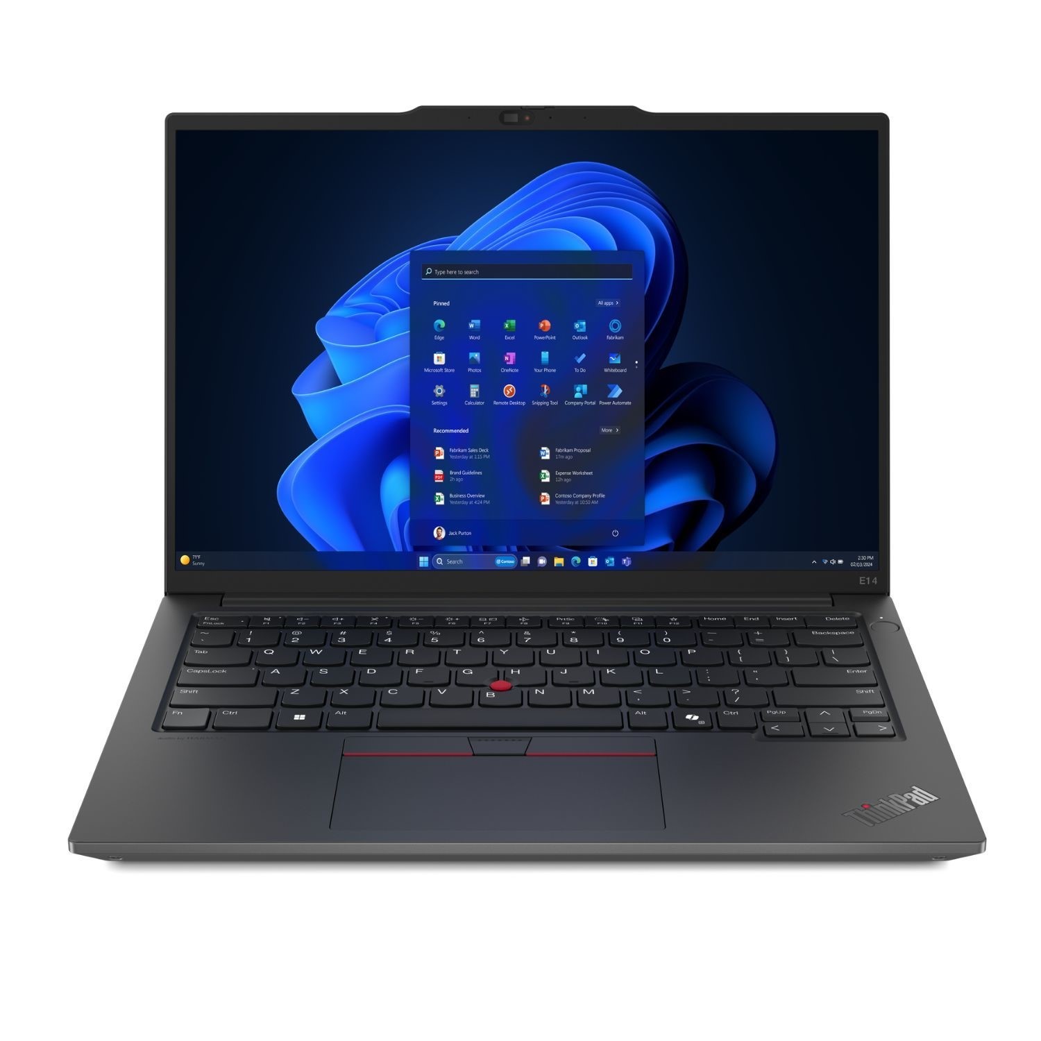 Refurbished ThinkPad E14 Core i7 10th gen RAM 512GB SSD 14 Inch Windows 11 Pro Laptop