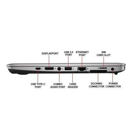 Refurbished HP EliteBook 820 G3 Core i5 6th gen 8GB 256GB 12.5 Inch Windows 10 Professional Laptop