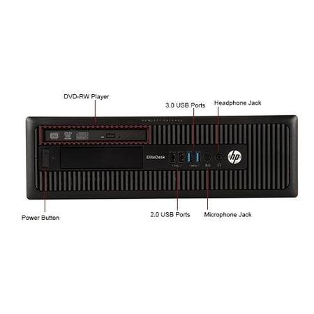 Refurbished HP EliteDesk 800 G1 Core i5 4570 8GB 240GB Windows 10 Pro SFF Desktop