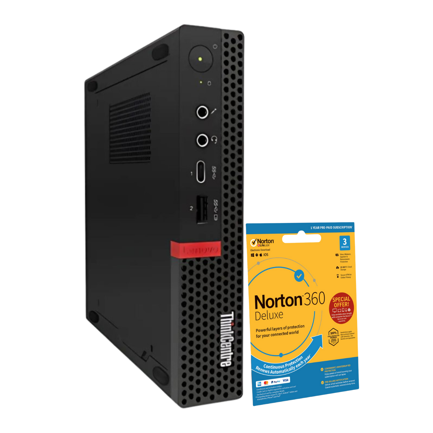 Refurbished ThinkCentre M720q Core i7 8th gen RAM 512GB SSD Windows 11 Pro Tiny Desktop PC