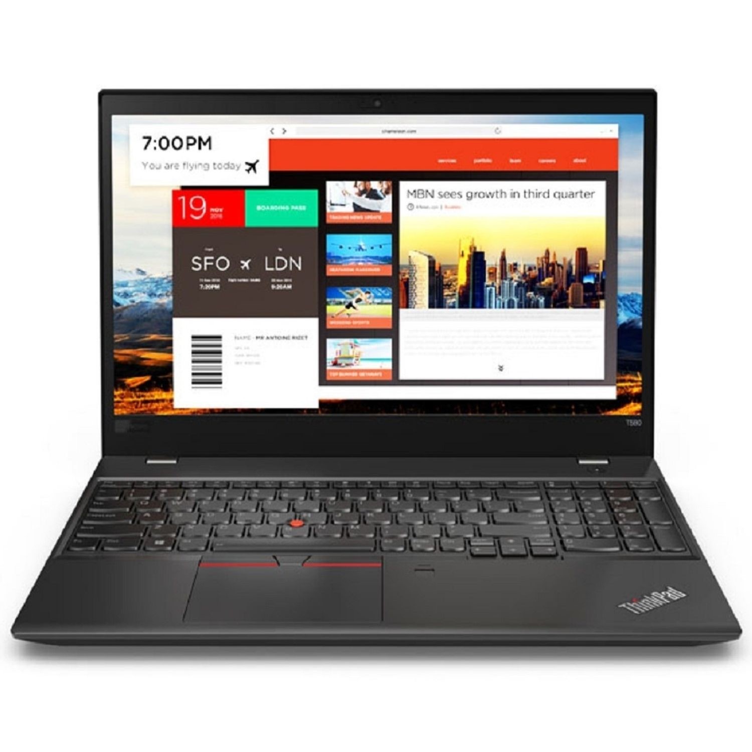 Refurbished ThinkPad T580 Intel Core i7 8th gen RAM 256GB SSD 15.6 Inch Windows 11 Pro Laptop