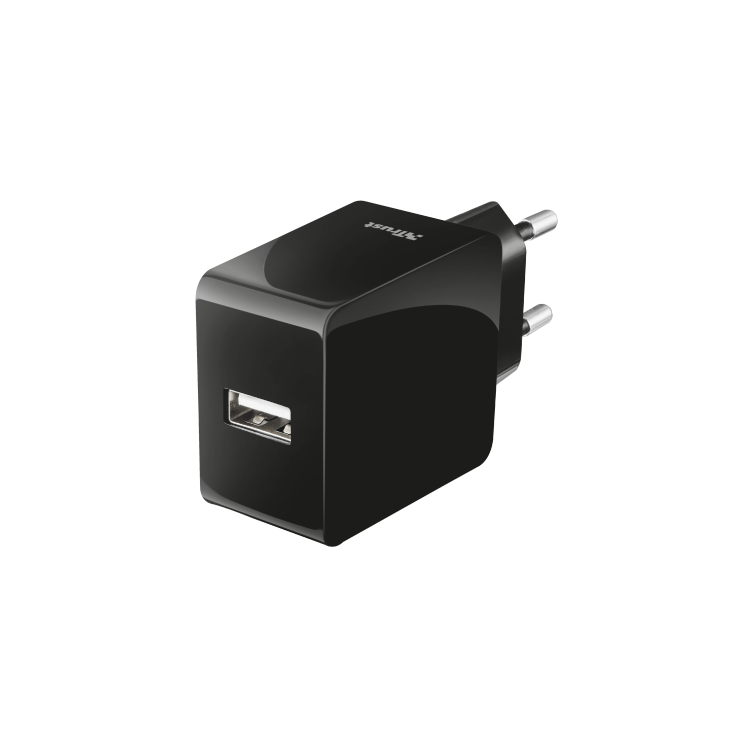 Trust 12W Fast USB Wall Charger for Phones & Tablets UK