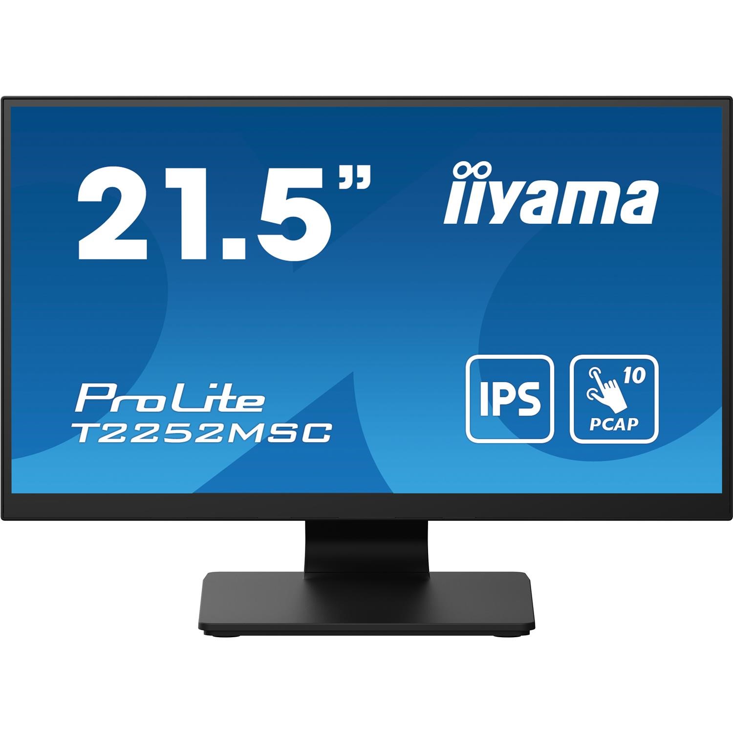 Iiyama Prolite T2454msc 22 Ips Full Hd Capacitive 10-Point Touchscreen Monitor Black, Laptops Direct - T2252MSC-B2AG