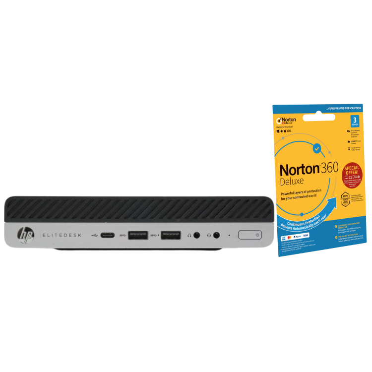 Refurbished HP EliteDesk 800 G4 Mini Core i7 8th gen 32GB RAM 1TB SSD Windows 11 Pro Desktop