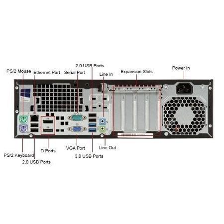 Refurbished HP Prodesk 400 G1 Intel Pentium G3220 8GB 1TB SFF Windows 10 Professional Desktop