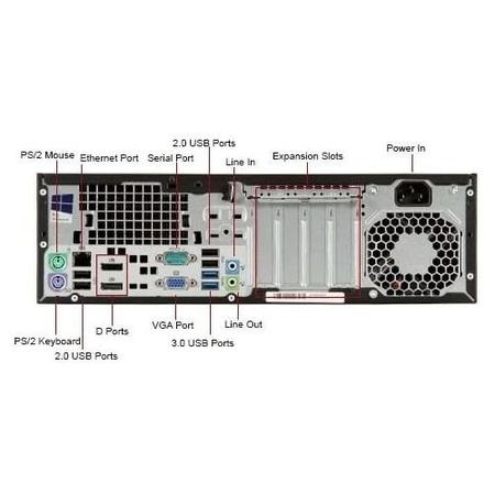 Refurbished HP EliteDesk 800 G1 Core i5-4670S 16GB 256GB Windows 10 Professional Desktop