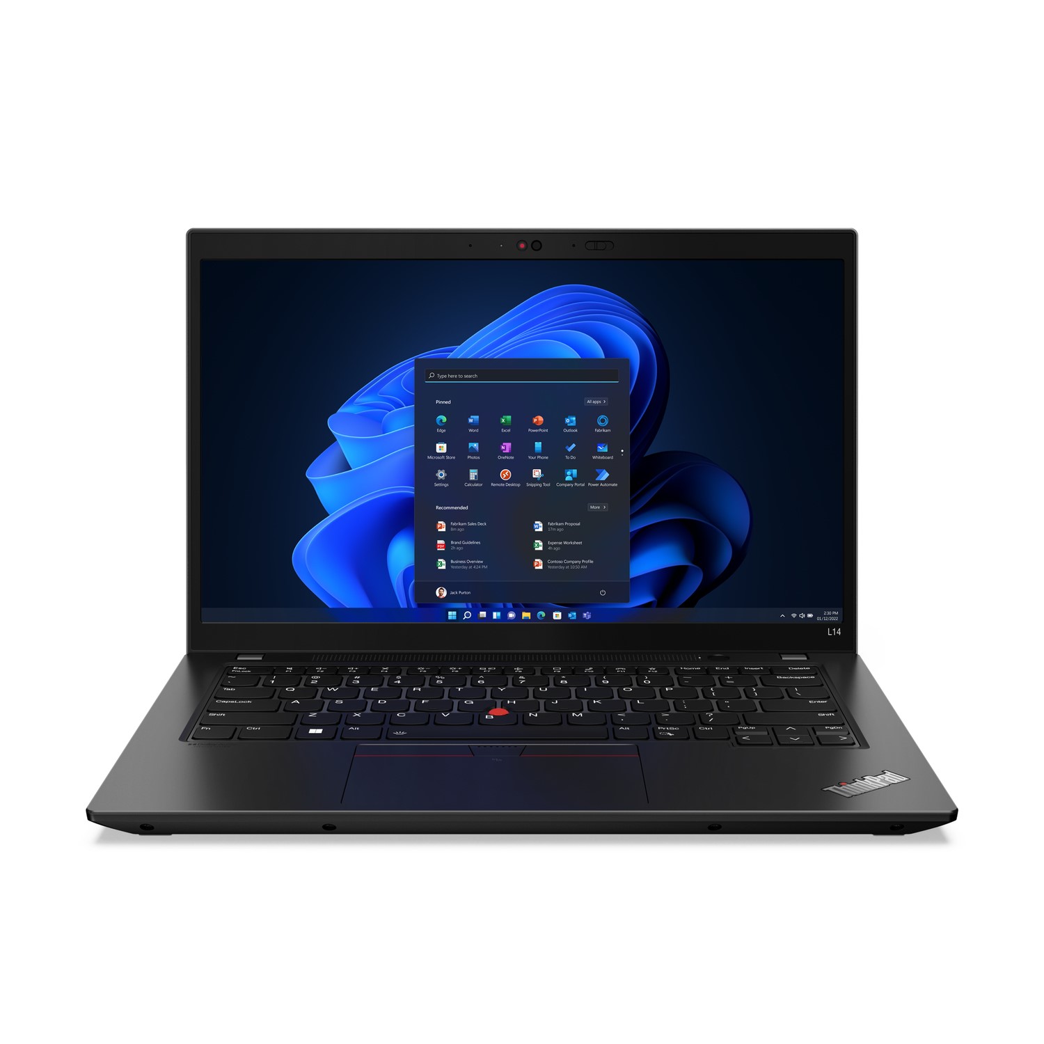 Refurbished ThinkPad L14 Ryzen 3 Pro RAM 256GB SSD 14 Inch Windows 11 Pro Laptop