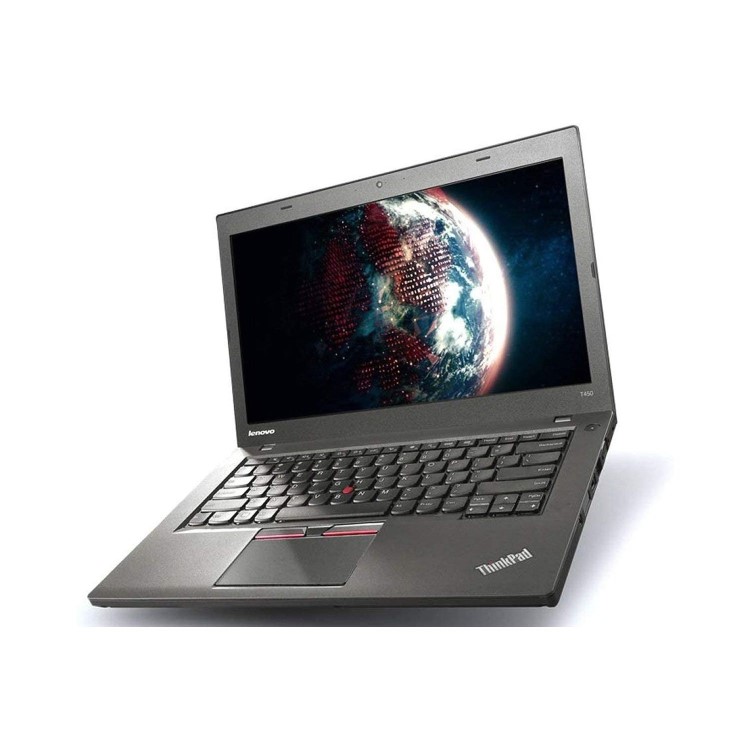 Refurbished Lenovo ThinkPad T450 Core i5 8GB 256GB 14 Inch Windows 10 Professional Laptop