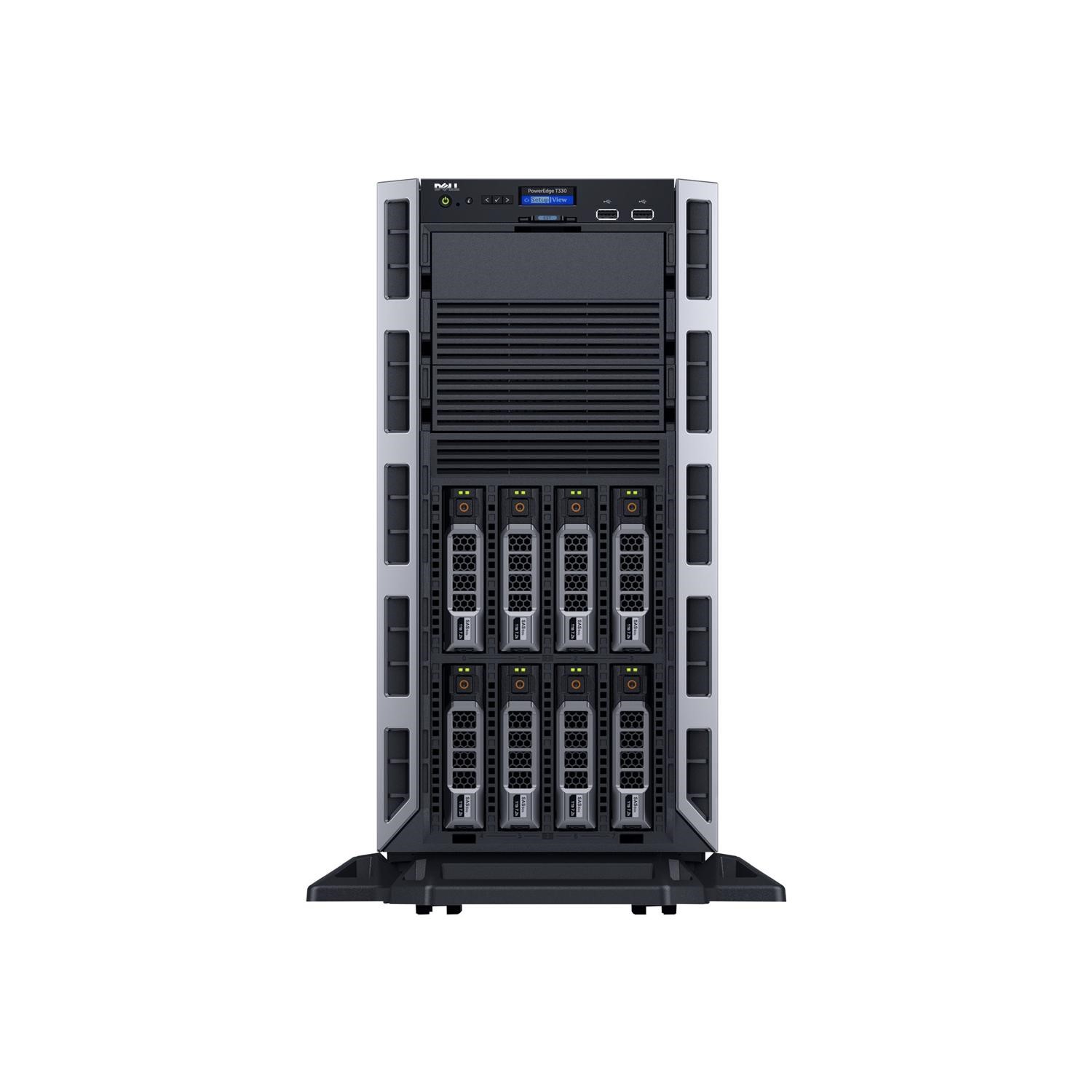 Dell T330 Xeon E3-1220v6 3GHz 8GB 300GB Tower Server - Laptops Direct
