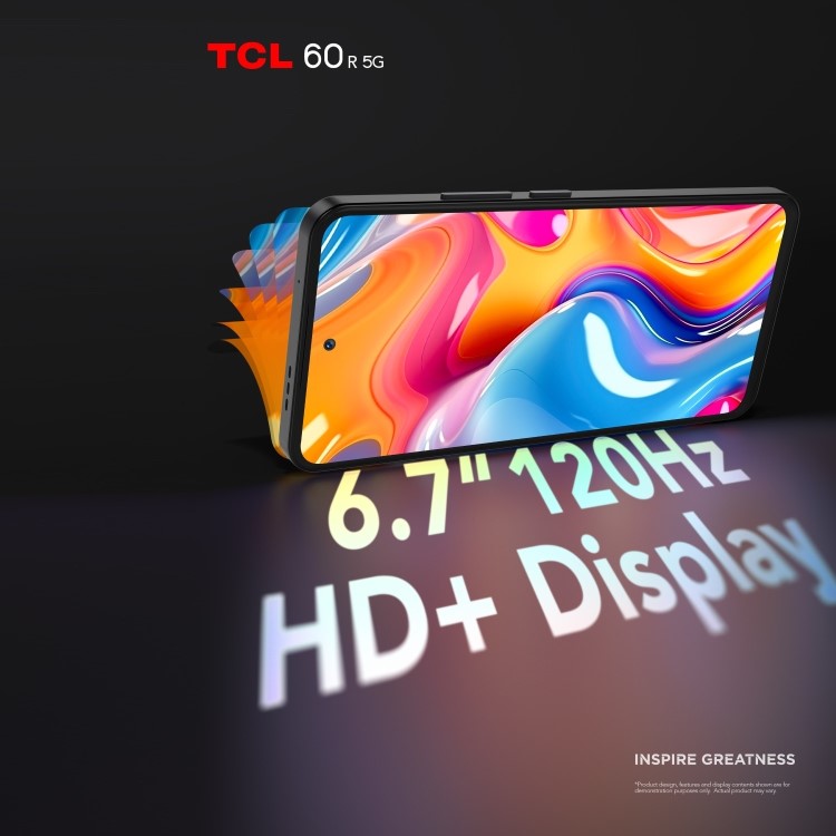 TCL 60R Space Grey 6.7" 128GB 5G Unlocked & SIM Free Smartphone