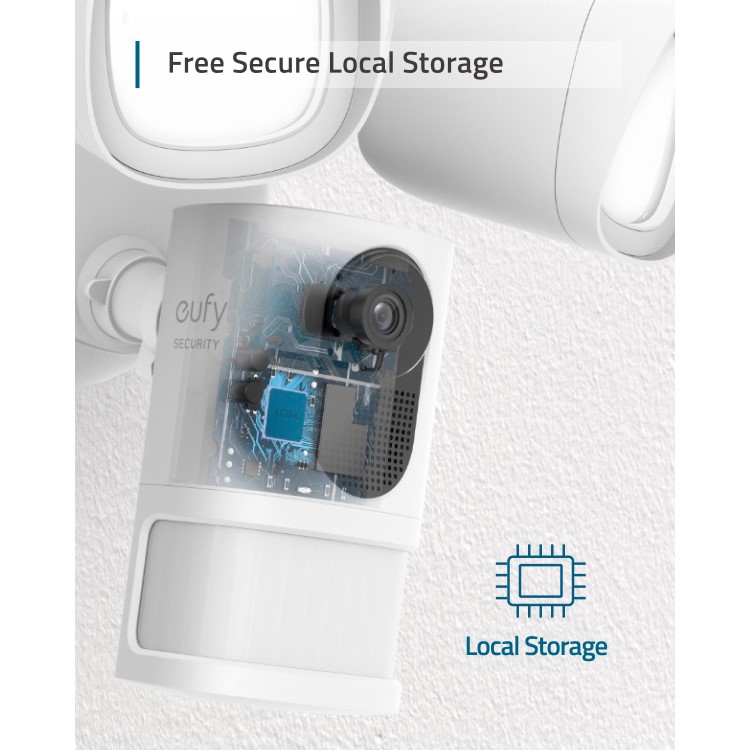 Eufy 2K Ultra HD Floodlight Camera White