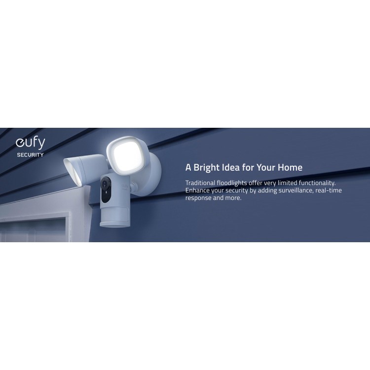 Eufy 2K Ultra HD Floodlight Camera White