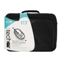 Tech Air - 17.3 Inch Laptop Carry Case + Silver Mouse - Black Case