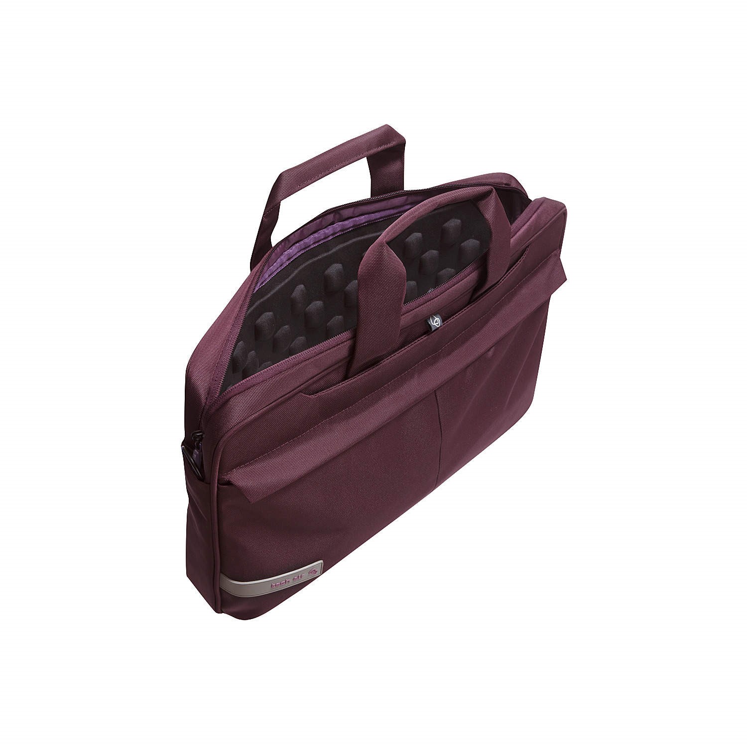 Tech Air 15.6" Modern Classic Top Loader Laptop Briefcase Plum