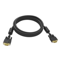 Vision Professional - VGA cable - HD-15 VGA M to HD-15 VGA M - 1 m - thumbscrews - black