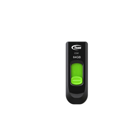Team C141 64GB USB 2.0 Green USB Flash Drive