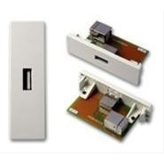 VISION TechConnect Modular facility plate snap-in - USB - 1 port ...