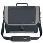 Targus 17" Laptop Messenger Case - Black/Silver with Yellow Stitching