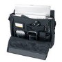 Targus 17" Laptop Messenger Case - Black/Silver with Yellow Stitching