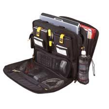 Targus 17 Laptop Carry Case - Black_Silver Nylon with Yellow Stitching