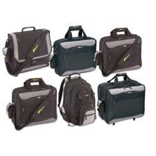 Targus 15.6" Laptop Backpack - Black/Silver with Yellow Stitching