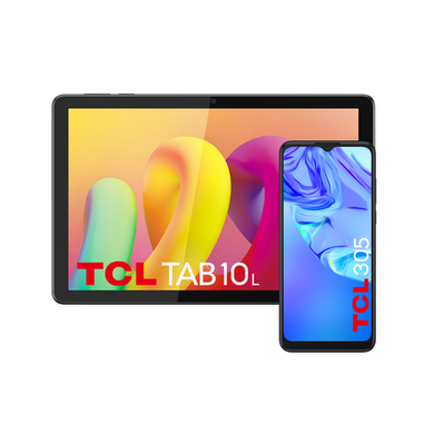 TCL 305 Space Grey & TCL Tab 10L Black Bundle