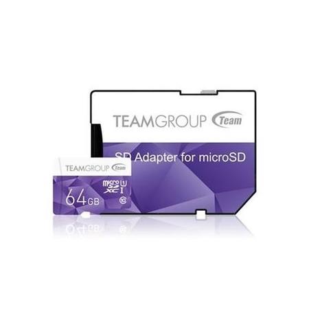 Team Colour 64GB Micro SDXC Flash Card with Adapter