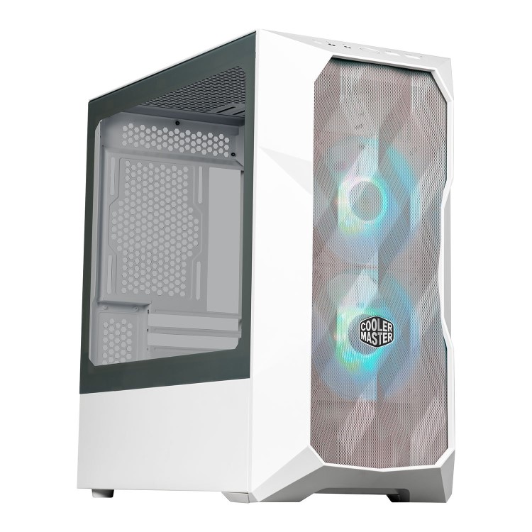 Cooler Master MasterBox TD300 Mesh RGB Mini Tower Gaming PC Case White