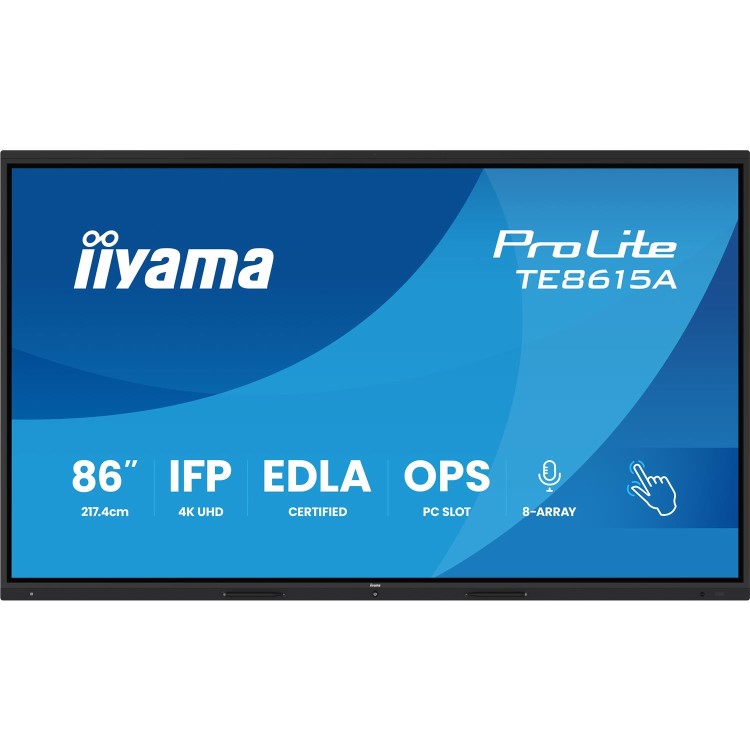 iiyama ProLite TE8615A-B1AG IPS 4K UHD Interactive Large Format Display