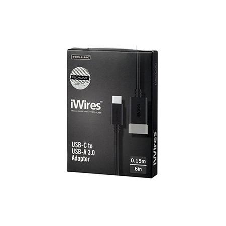 Techlink iWires Type C USB-C Plug to USB-A 3.0 Socket Adapter