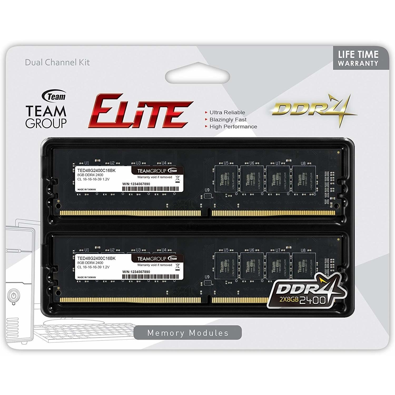 最終値下げ！Team DDR4 2400 32GB(16GB＊2枚) DDR4 32GB (16GB×2)」の